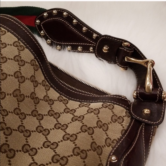 Gucci Pelham Borchie Monogram Canvas hobo bag - Picture 6 of 8
